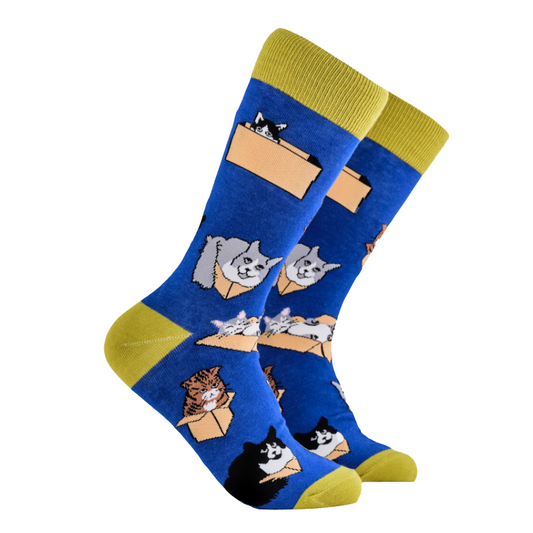 Socktopus | Cats in Boxes Puurrrfect Fit! | L UK 9-12