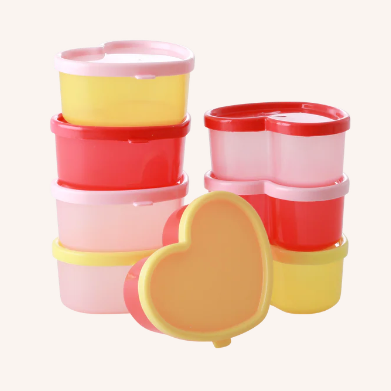 Rice | Heart Food Boxes | Set of 8