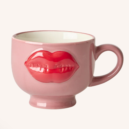 Rice | Ceramic Red Lips Mug