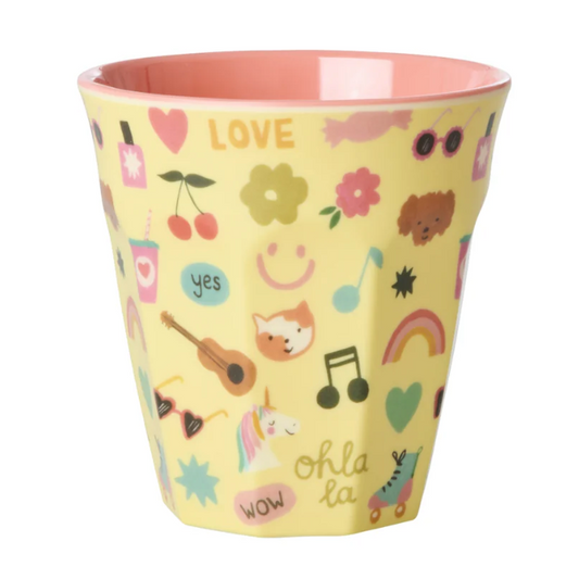 Rice | Medium Melamine Cup | Unicorn Love