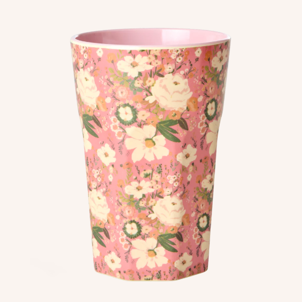 Rice | Tall Melamine Cup | Allison Coral