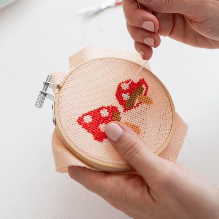 Cotton Clara | Toadstools | Cross Stitch Kit