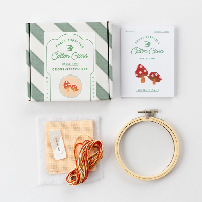Cotton Clara | Toadstools | Cross Stitch Kit