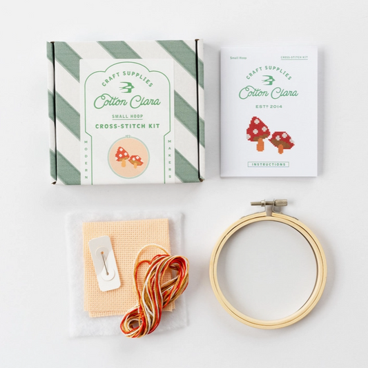 Cotton Clara | Toadstools | Cross Stitch Kit