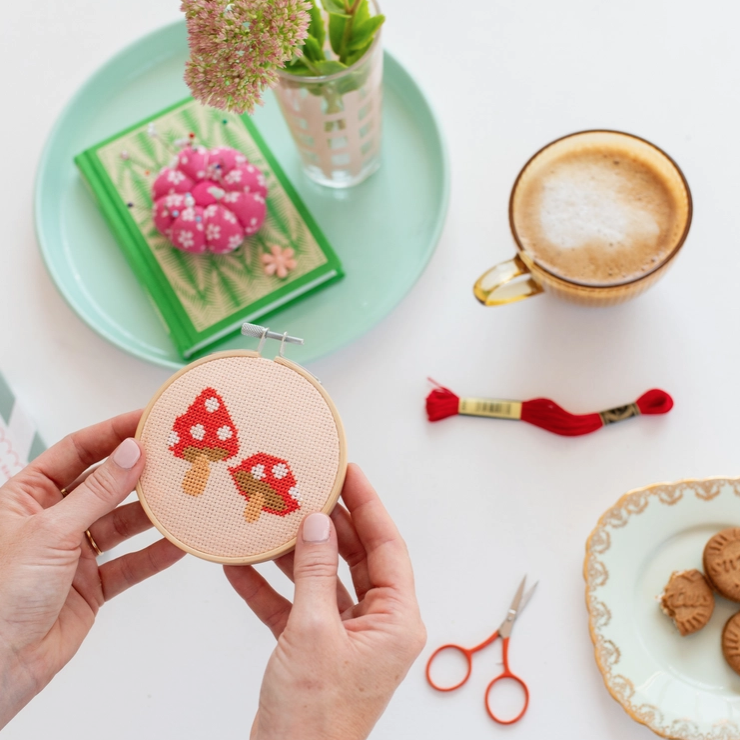 Cotton Clara | Toadstools | Cross Stitch Kit