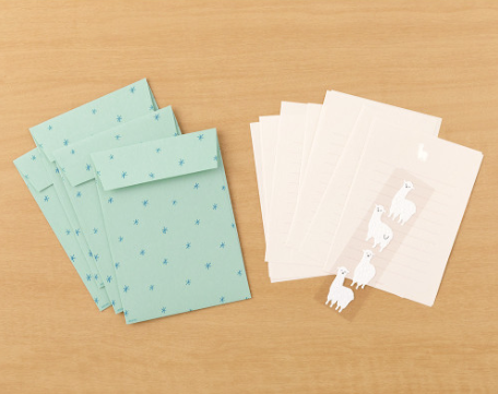 Midori | Mini Letter Paper & Envelopes | Alpacas