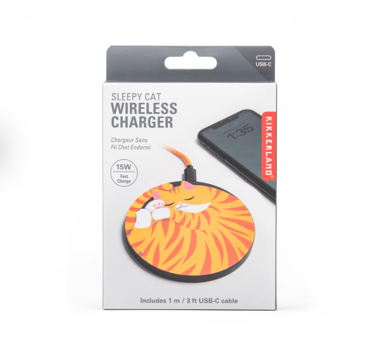 Kikkerland | Sleepy Cat Wireless Charger