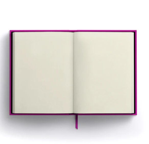 1973 | Hard Cover Blank Canvas Sketchbook | Fuchsia