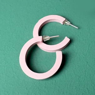 Will Sharp | Chunky Hoop | Pastel Pink