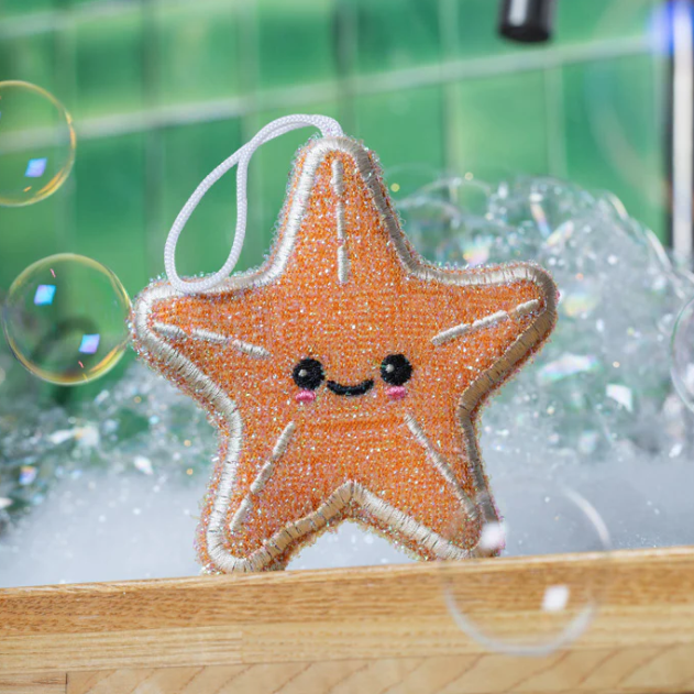 Kikkerland | Starfish Scrub Sponge | Set of 2