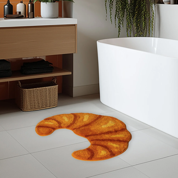 Kikkerland | Croissant Bath Rug