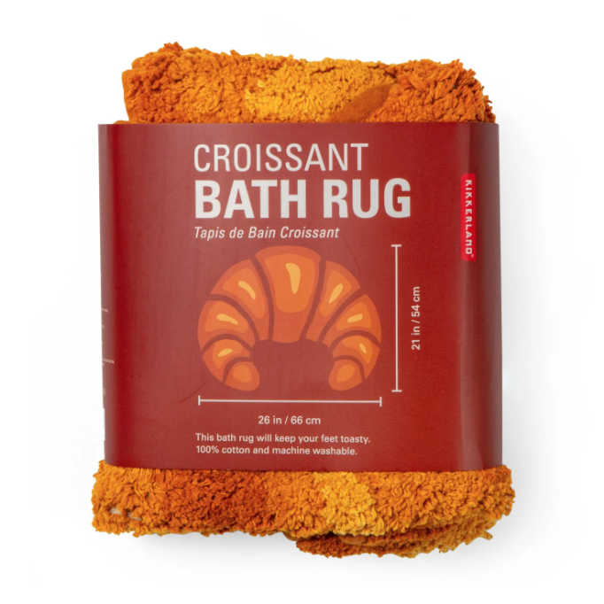 Kikkerland | Croissant Bath Rug