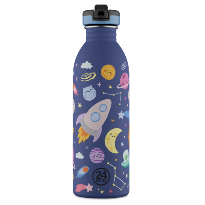 24 Urban Sport Bottle with Straw | 500ml | Space Friends