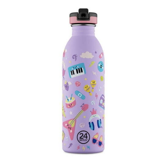24 Urban Sport Bottle with Straw | 500ml | Music Friends