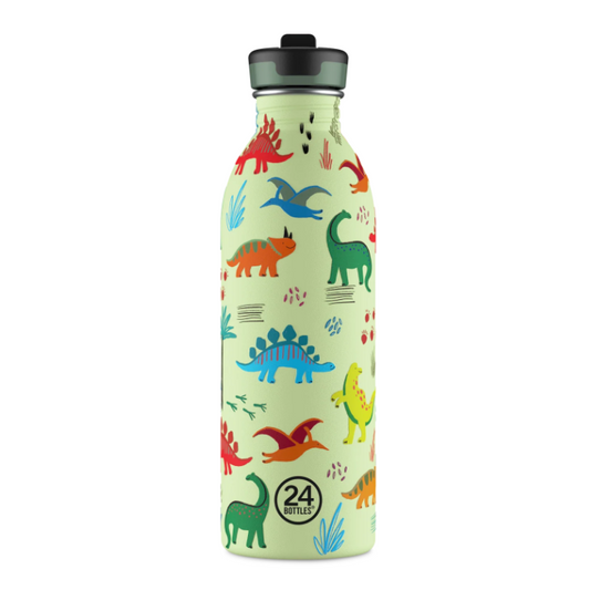 24 Urban Sport Bottle with Straw | 500ml | Jurassic Friends