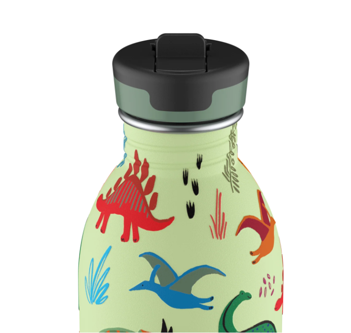 24 Urban Sport Bottle with Straw | 500ml | Jurassic Friends