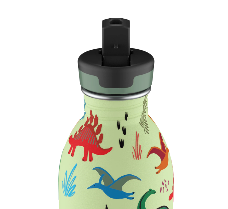 24 Urban Sport Bottle with Straw | 500ml | Jurassic Friends