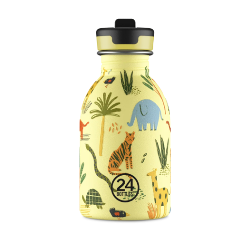 24 Urban Sport Bottle with Straw | 250ml | Jungle Friends