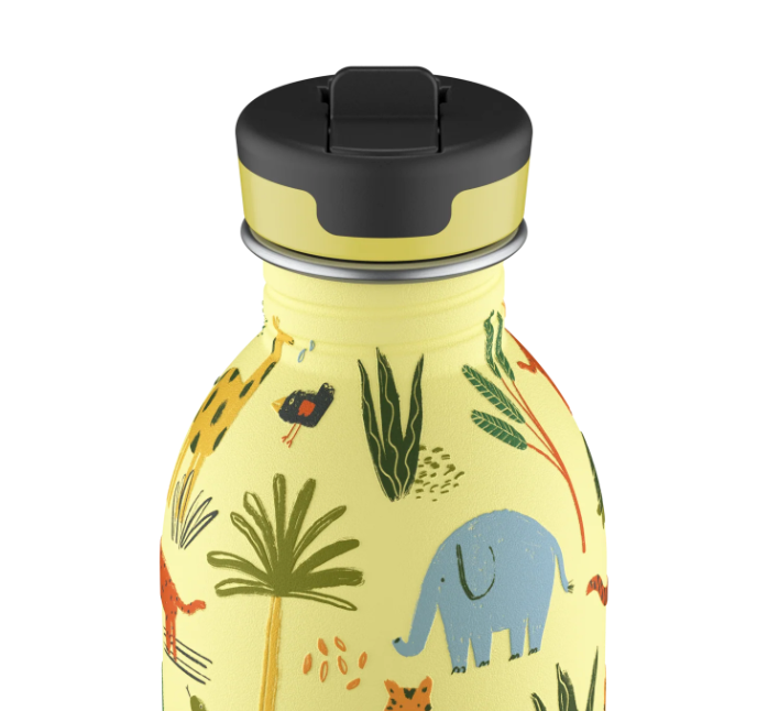 24 Urban Sport Bottle with Straw | 250ml | Jungle Friends