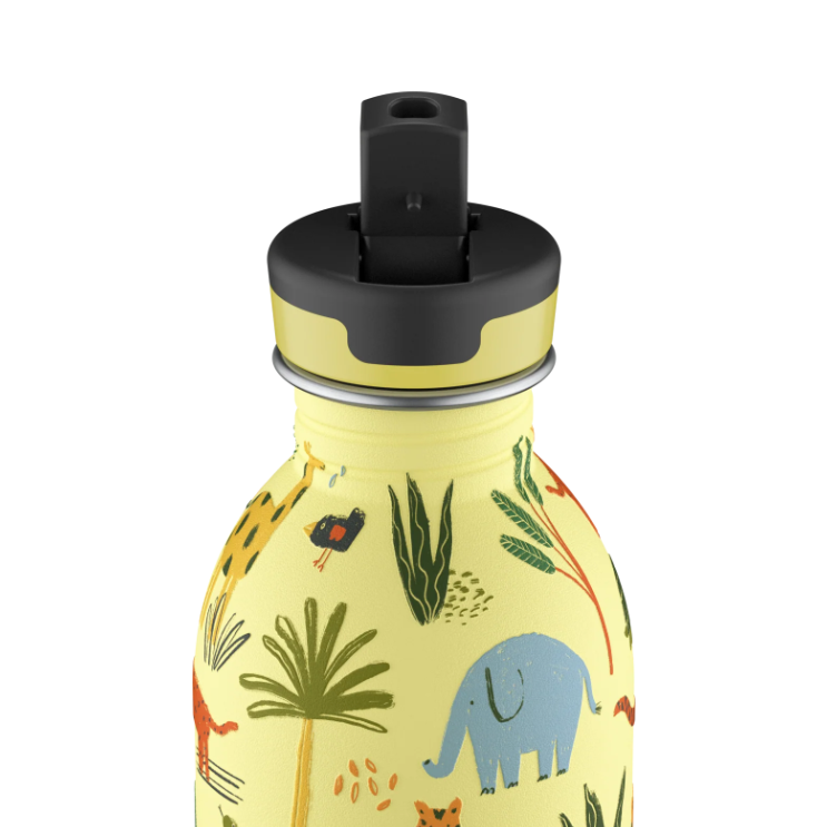 24 Urban Sport Bottle with Straw | 250ml | Jungle Friends