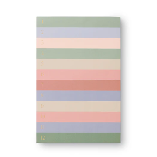 Rifle Paper Co. | Notepad | Muted Number Colourblock