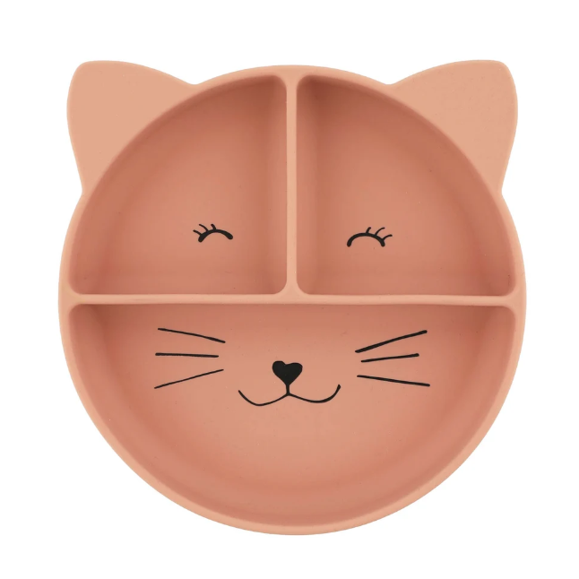 Trixie | Silicone Divided Suction Plate | Mrs. Cat
