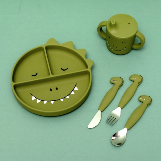 Trixie | Silicone Divided Suction Plate | Mr. Dino