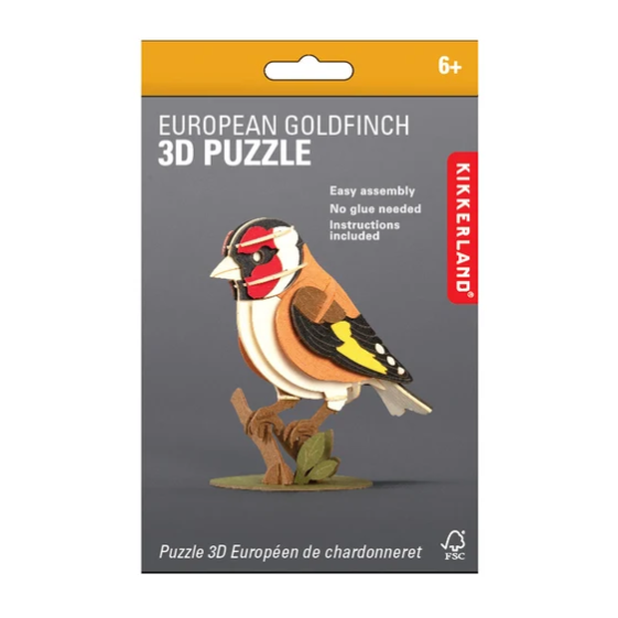 Kikkerland | 3D Puzzle | European Goldfinch