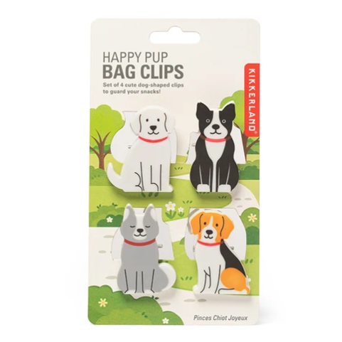 Kikkerland | Happy Pup Bag Clips