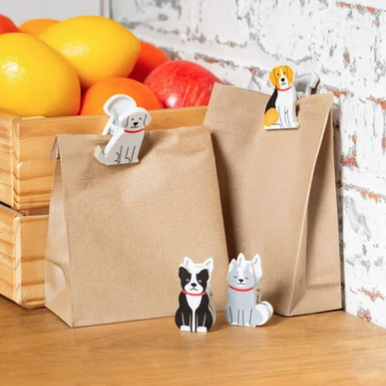 Kikkerland | Happy Pup Bag Clips