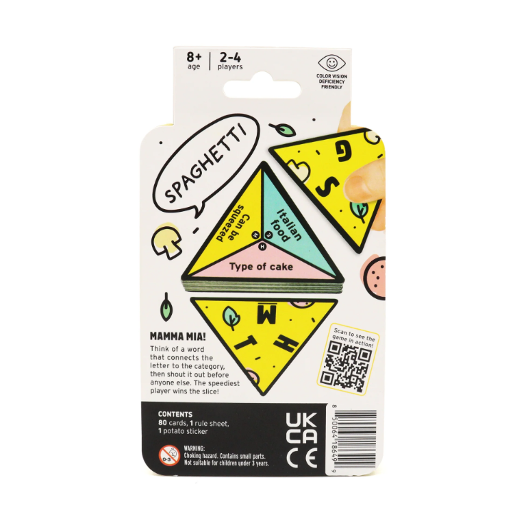 Big Potato | Game | P For Pizza Travel Tin