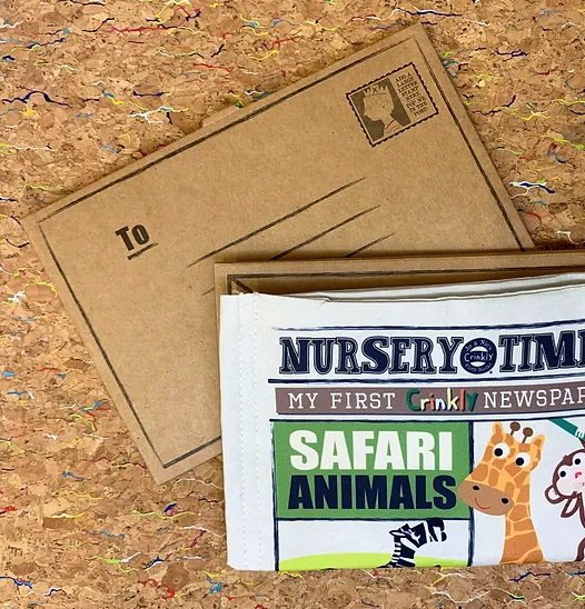 Crinkly Newspaper | Safari Animals