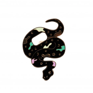 Helio Ferretti |  Snake Magnetic Bottle Opener | Black