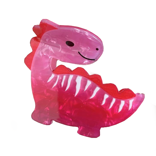 Hair Claw | Pink Dinosaur