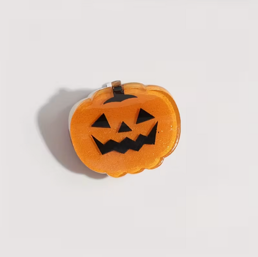 Mini Halloween Hair Claw | Pumpkin