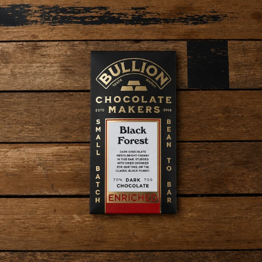 Bullion Chocolate | Enriched Bar | Black Forest