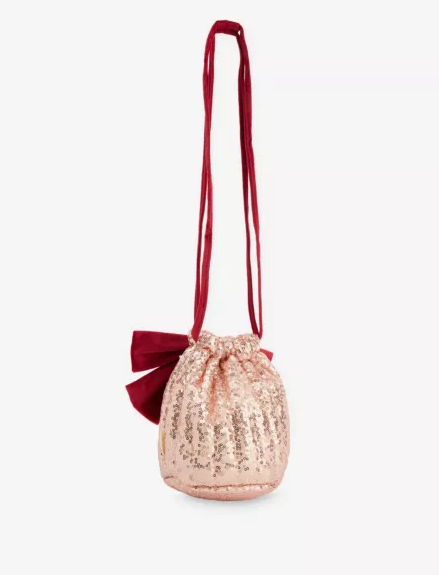 Meri Meri | Drawstring Bag | Sequin & Big Bow