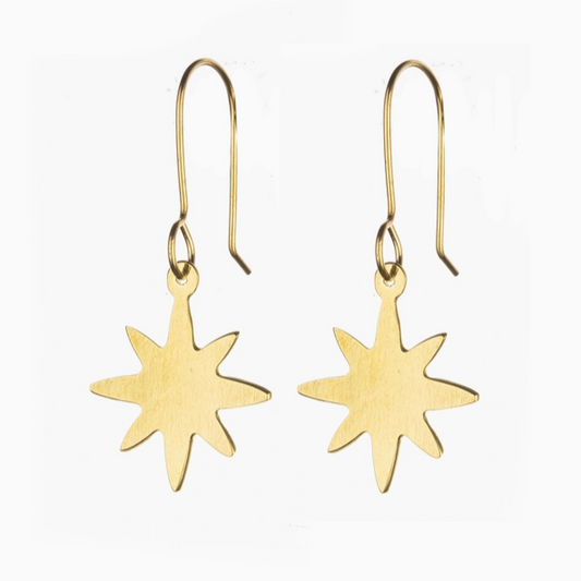 Just Trade | Starburst Star Earrings