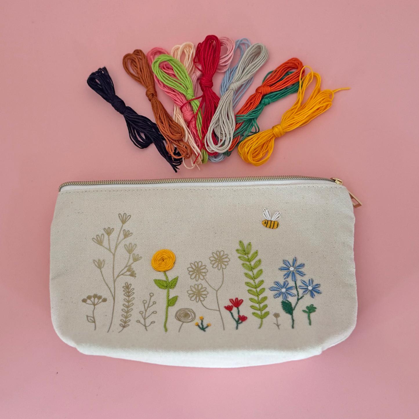 Chasing Threads | DIY Zip Pouch | Stitch Your Flowers