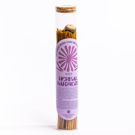Wick & Vessel | Herbal Harmony | 100 Incense Sticks & Ceramic Holder