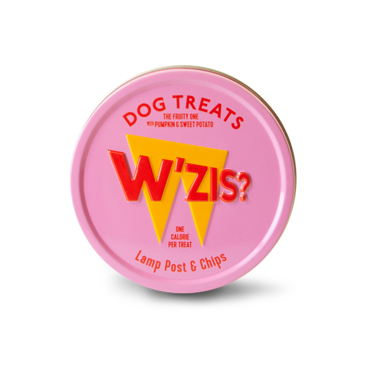 Wzis Dog Treat Tin - Lamp Post & Chips Tin of treats