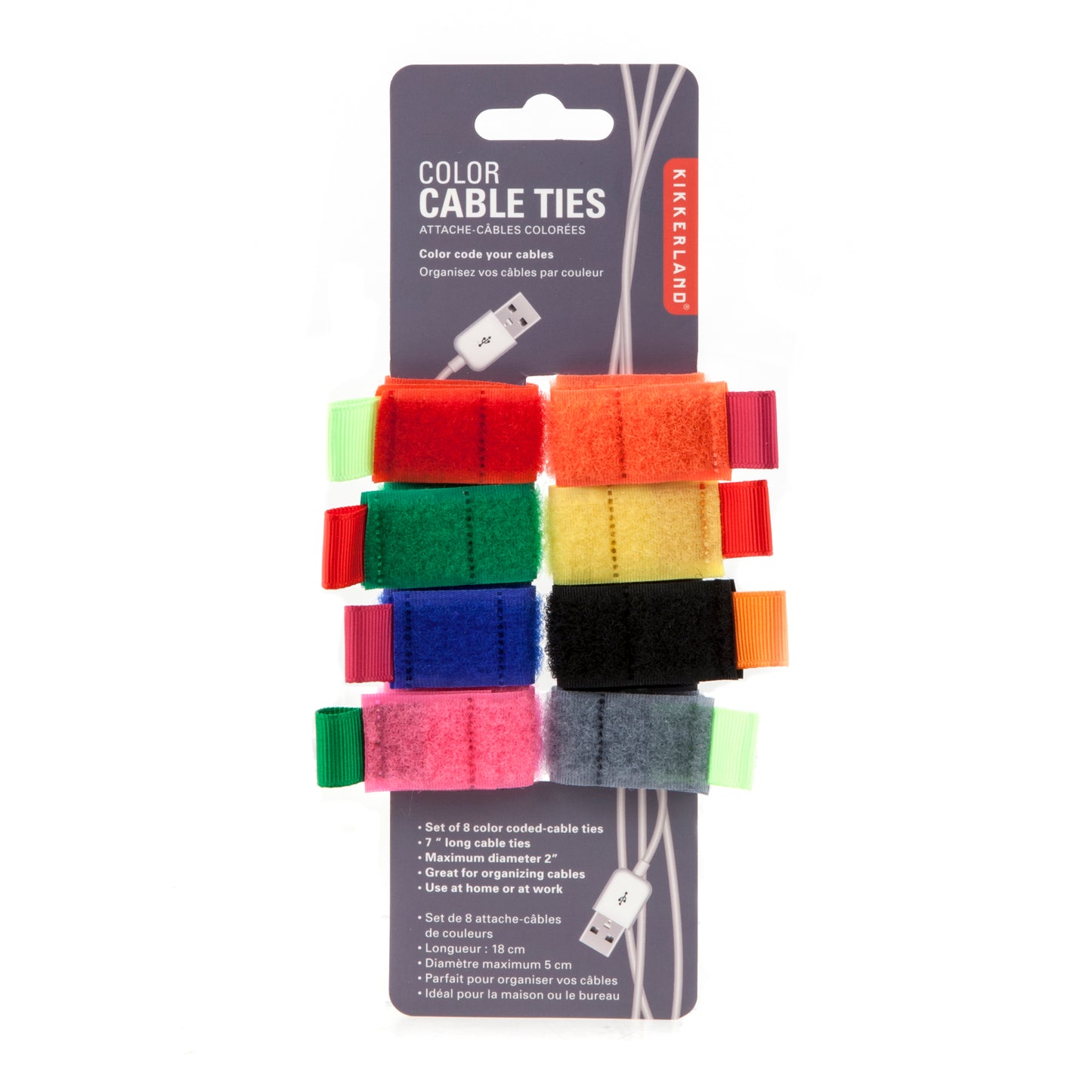 Kikkerland | Color Cable Ties