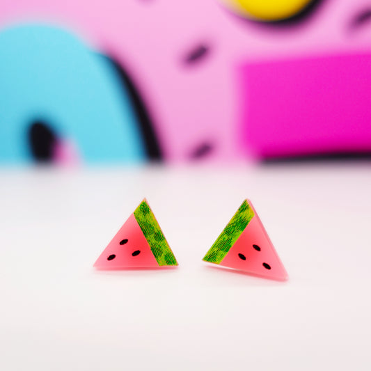 Silly Loaf | Watermelon Stud Earrings