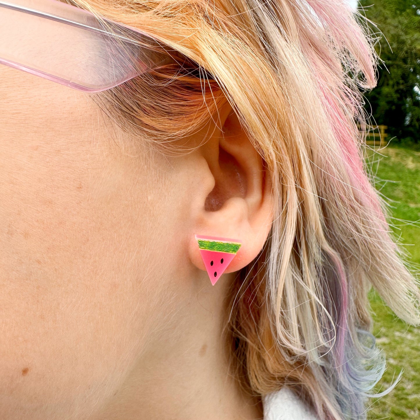 Silly Loaf | Watermelon Stud Earrings