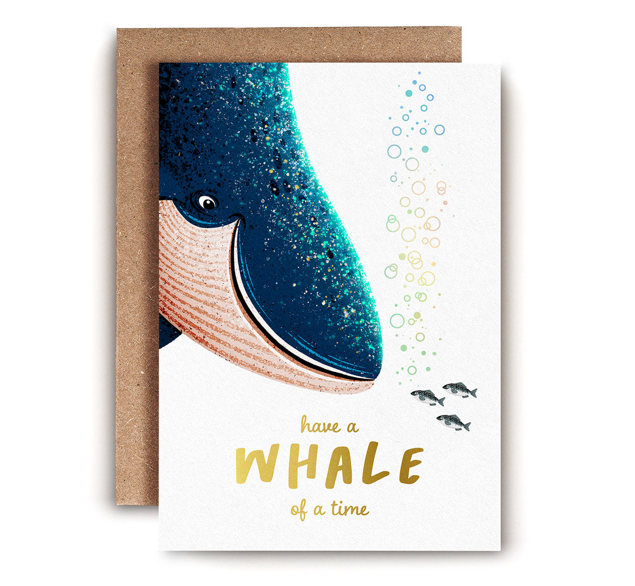 Greetings Card | "have a WHALE of a time"