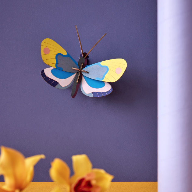 3D Wall Art | Yellow Monarch Butterfly