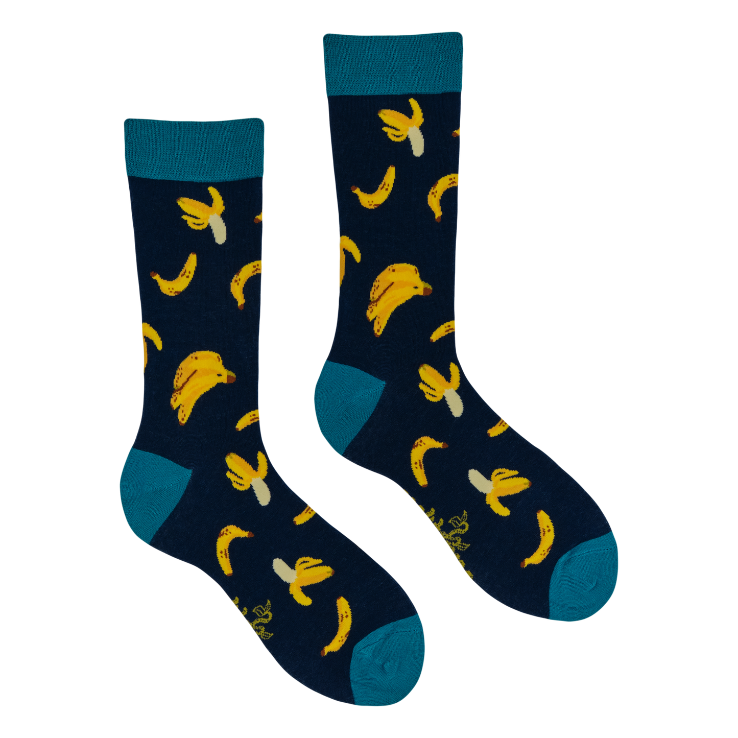 Socktopus | Bananas Bamboo Socks | Navy / L UK 9-12