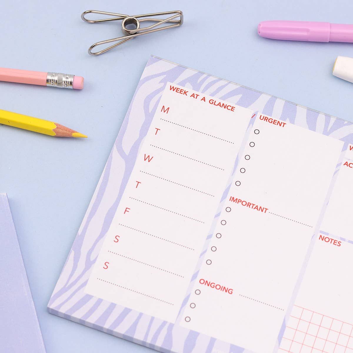 Fawn & Thistle | Weekly Desk Pad Planner | Tiger