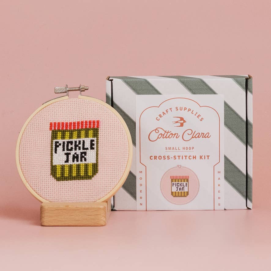 Cotton Clara | Pickle Jar | Cross Stitch Kit