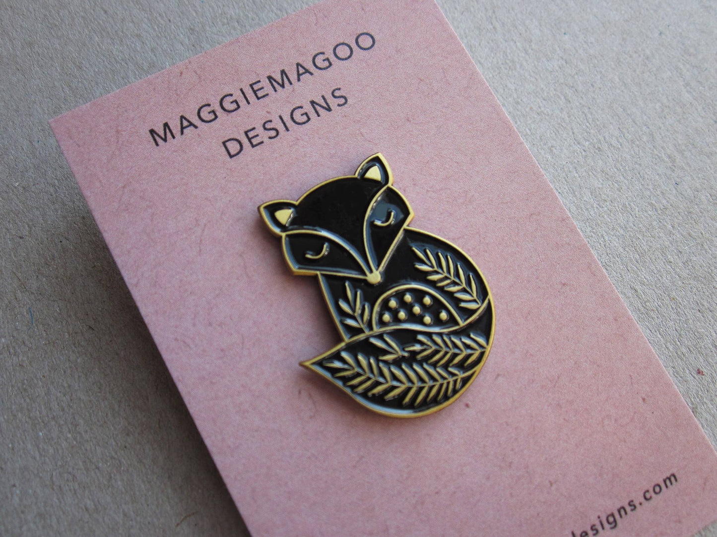 Maggie Magoo | Enamel Pin Badge | Fox